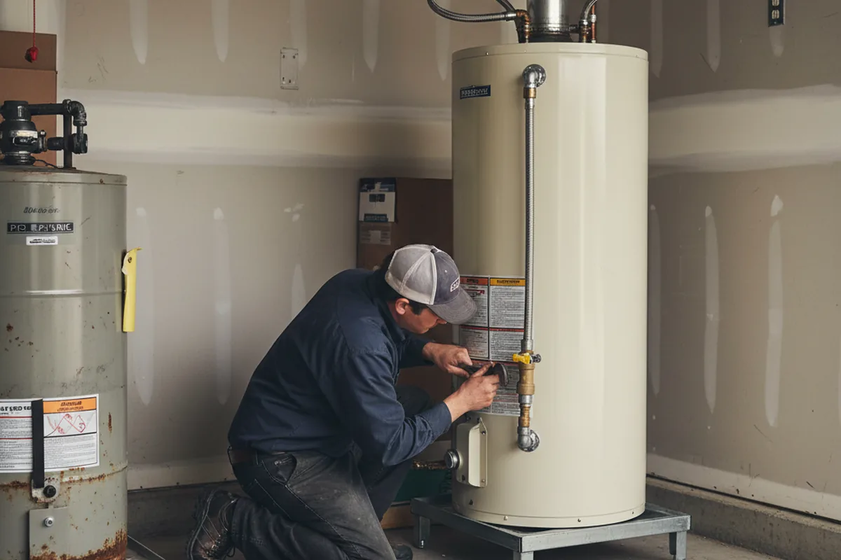 Water heater and shutoff valve replacement in Tenaha